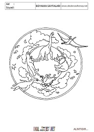 Mandala boyama sayfaları